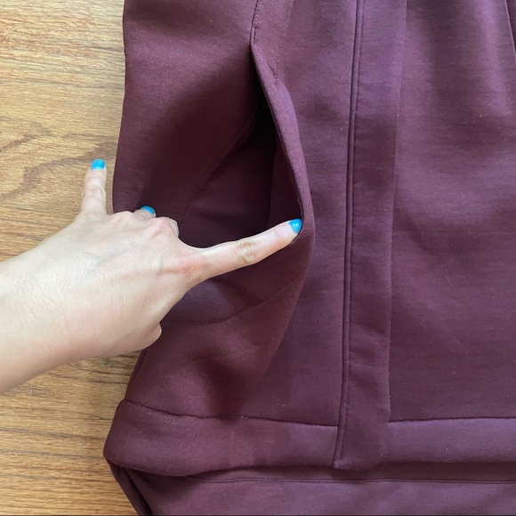 The North Face Hybernation Thermal 3D Vest Maroon Red Gray Shearling size M - Picture 7 of 16